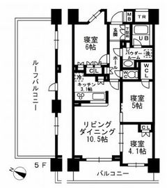 シャンピアグランデ深沢 102 間取り図