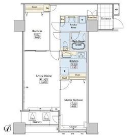 レジディアタワー上池袋 タワー棟 1315 間取り図