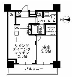 レジディア文京湯島3 1102 間取り図