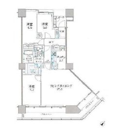 シティタワー品川 35階 間取り図