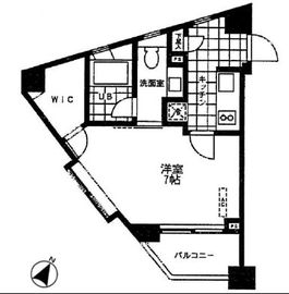 KDXレジデンス麻布仙台坂 203 間取り図