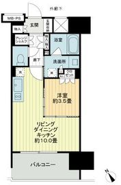 ライオンズ千代田三崎町 11階 間取り図