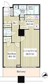 白金タワー 17階 間取り図