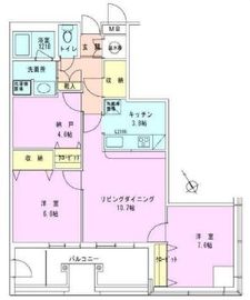 茅場町タワーレジデンス 2104 間取り図