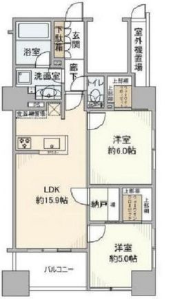 ウィルローズ日本橋浜町sui 3階 間取り図