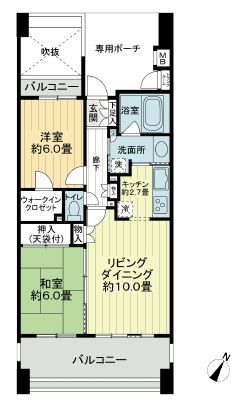 グランアルト豊洲 5階 間取り図