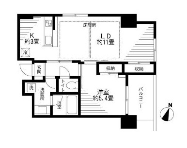 美竹コート 6階 間取り図