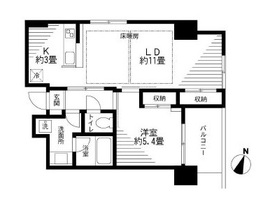 美竹コート 6階 間取り図