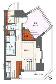 パークリュクス渋谷北参道mono 9階 間取り図