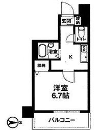 エスティメゾン錦糸町 405 間取り図
