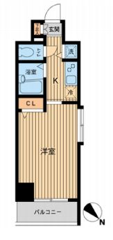 HF東神田レジデンス 1106 間取り図