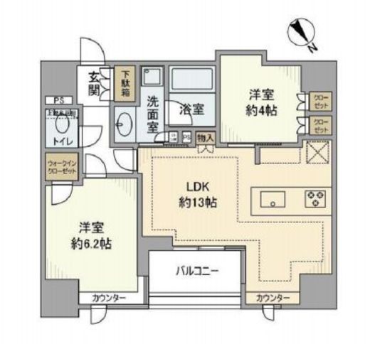 グリーンパーク日本橋堀留町 12階 間取り図