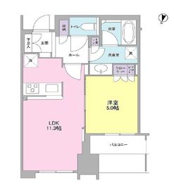 大崎ウエストシティタワーズ ウエスト 6階 間取り図