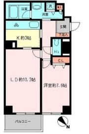 コロネード市ヶ谷 208 間取り図