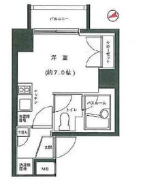 グランフォース五反田 4階 間取り図