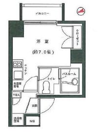 グランフォース五反田 5階 間取り図
