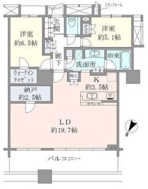 ブリリアマーレ有明 28階 間取り図