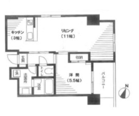 美竹コート 10階 間取り図