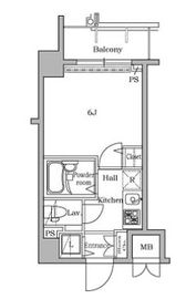 レジディア広尾2 706 間取り図