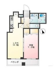 セントラルレジデンス シティタワー池袋 17階 間取り図