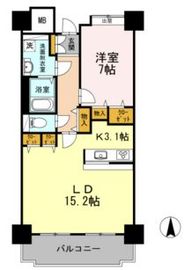 品川シーサイドビュータワー1 1411 間取り図