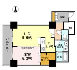 品川シーサイドビュータワー1 1414 間取り図