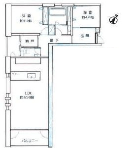 エクセラージュ神宮前 5階 間取り図