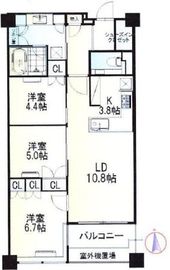 富久クロスコンフォートタワー(Tomihisa Cross)  53階 間取り図