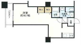 晴海ビュータワー（晴海アイランドトリトンスクエアビュータワー） 13階 間取り図
