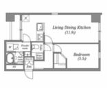 オーパスホームズ八丁堀 801 間取り図