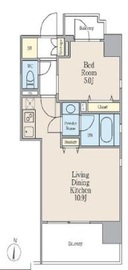 南麻布パークハイツ 401 間取り図