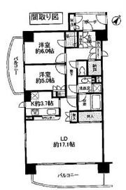 三田シティハウス 13階 間取り図