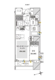 ザ・ミッドハウス新宿御苑 11階 間取り図