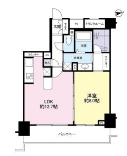 レキシントン・スクエア新宿御苑 902 間取り図