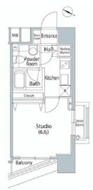 ファーストリアルタワー新宿 1701 間取り図