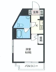 エスティメゾン三軒茶屋 1203 間取り図