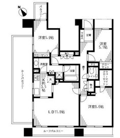 品川シーサイドレジデンス 12階 間取り図