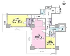 恵比寿ガーデンテラス壱番館 18階 間取り図