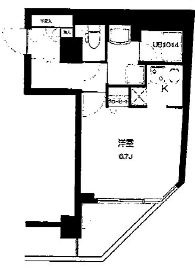 T&G神田マンション 1304 間取り図