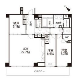 プラウド南青山 3階 間取り図