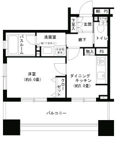 パークキューブ市ヶ谷 903 間取り図