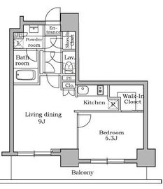 レジディア三軒茶屋 406 間取り図