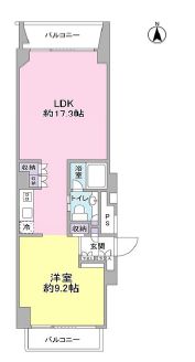 N3ユニテ 803 間取り図