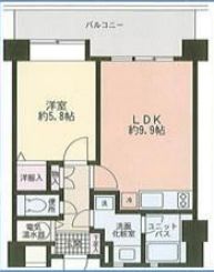 ダイワ芝浦ビル 1203 間取り図