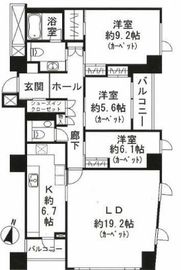 ルクセンブルグハウス 8階 間取り図