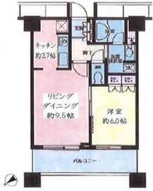 アウルタワー 25階 間取り図