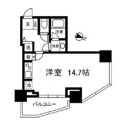 シティタワー新宿新都心 5階 間取り図