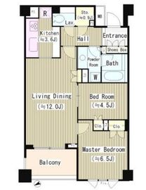 パークコート渋谷大山町ザプラネ 3階 間取り図