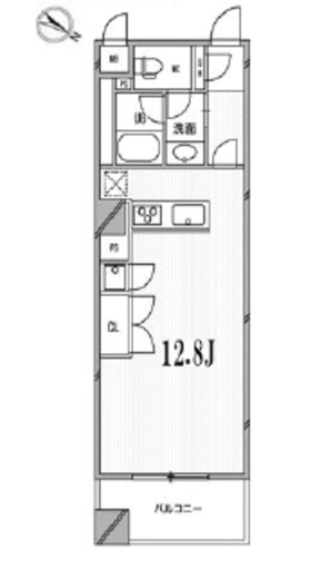 フロンティアテラス目黒 304 間取り図