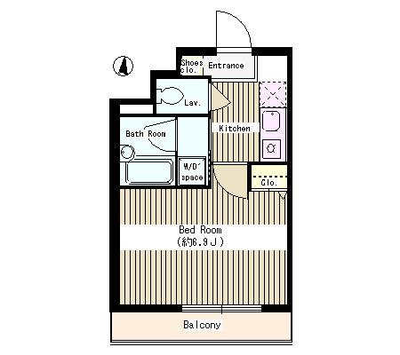 リビオ文京茗荷谷 702 間取り図